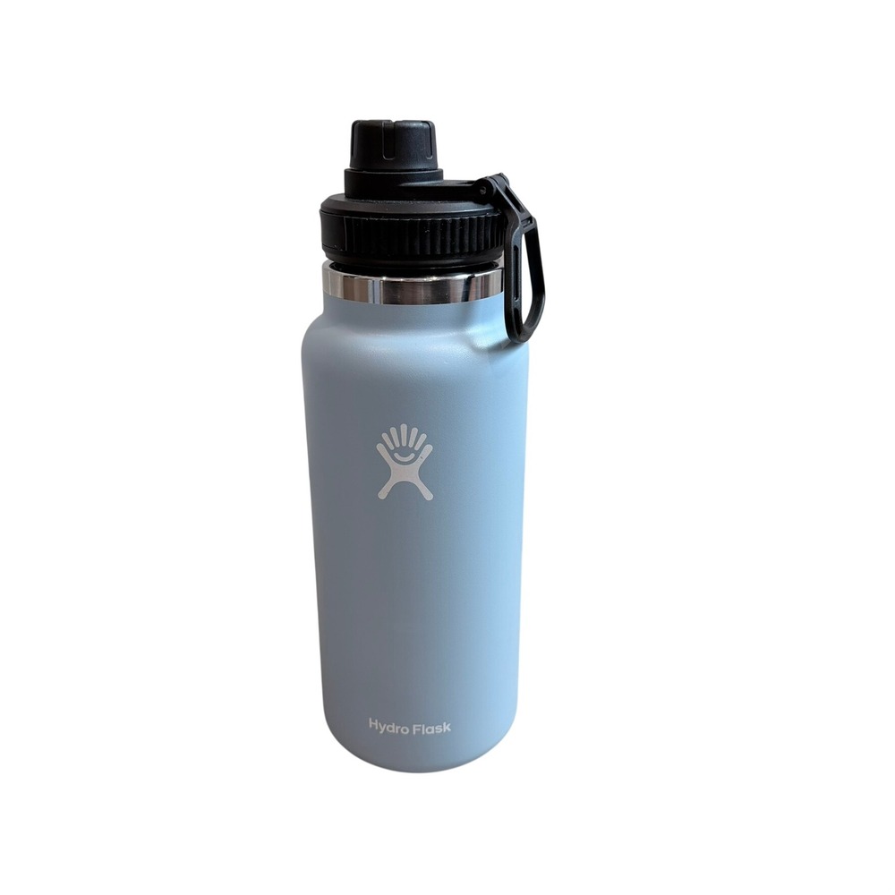 Hydro Flask Water Bottle Unisex 32 oz Rain Blue Wide Mouth Insulated W32BSW417